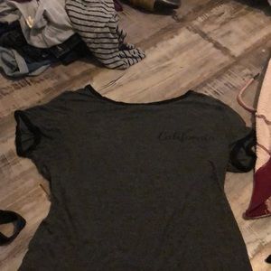 Grey and black shirt